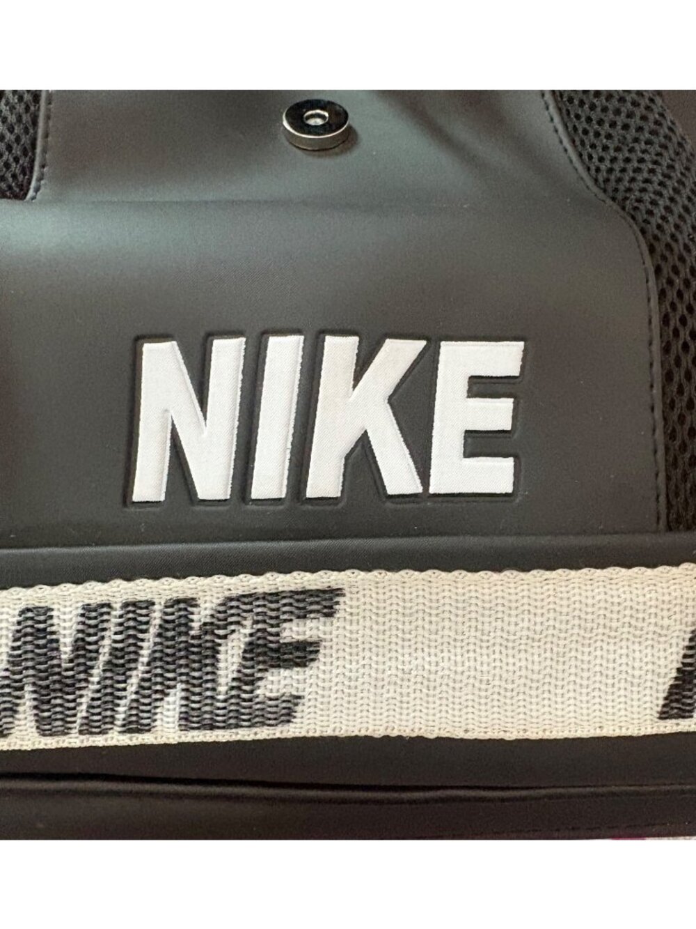 Nike Black Small Backpack W/ Drawstring Closure & Adjustable Logo Straps - Picture 9 of 15